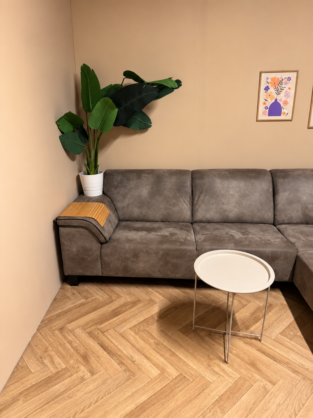 Grijze Hoekbank met Loungedeelte – Stoer & Modern 🛋️