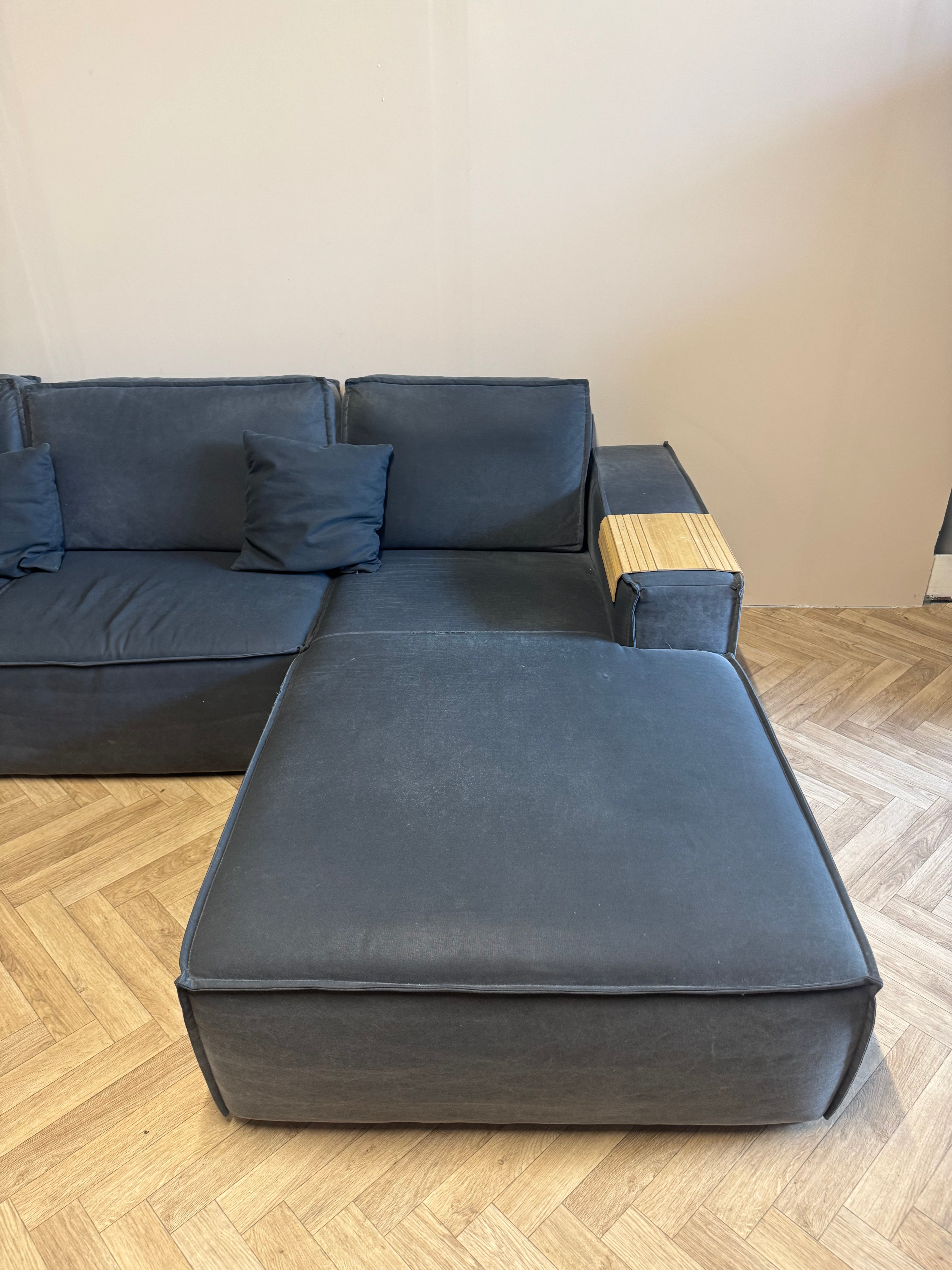 Luxe antraciet hoekbank met royale lounge 🛋️