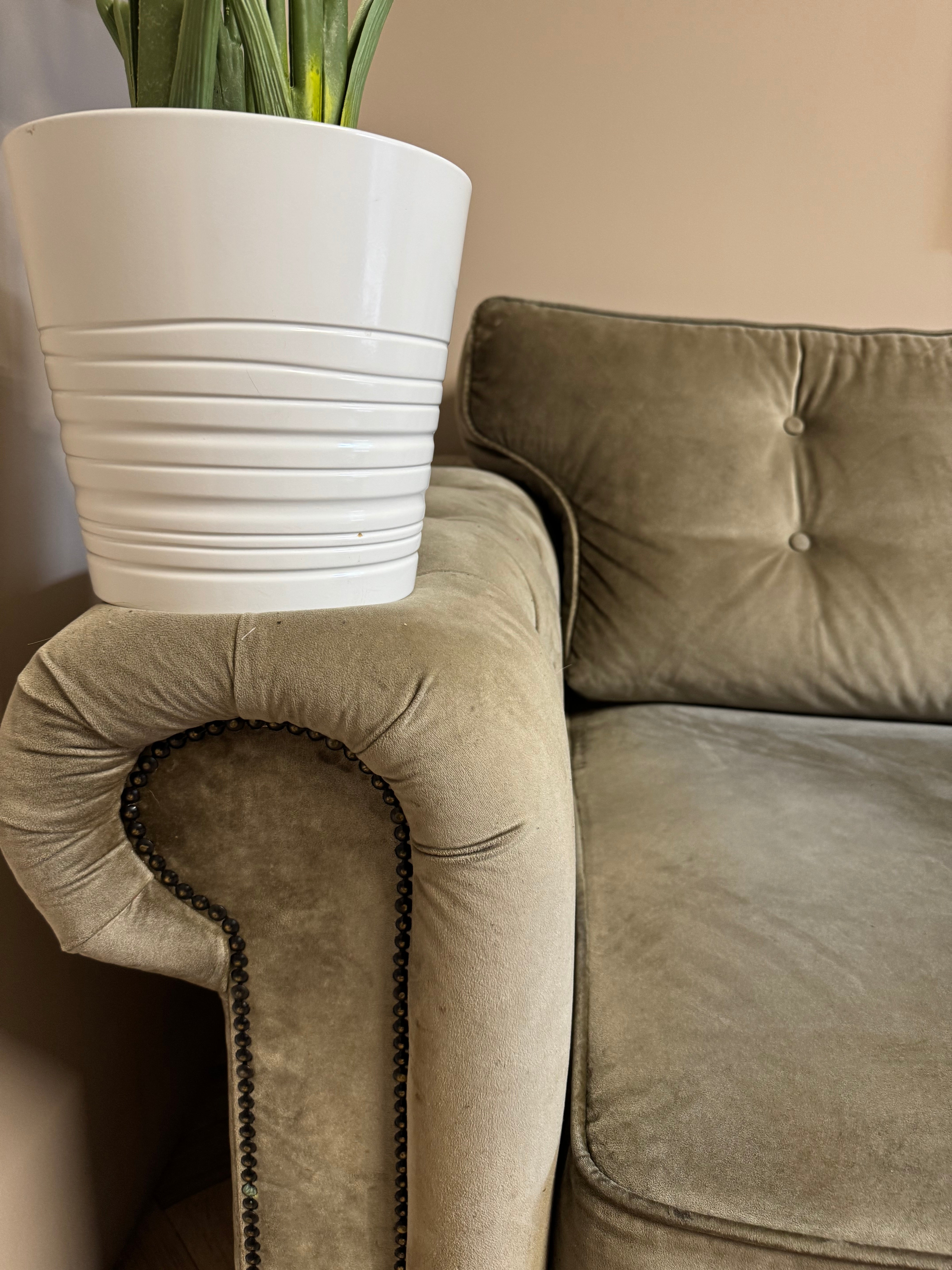 ✨ Luxe Goudkleurige Fluwelen Hoekbank ✨