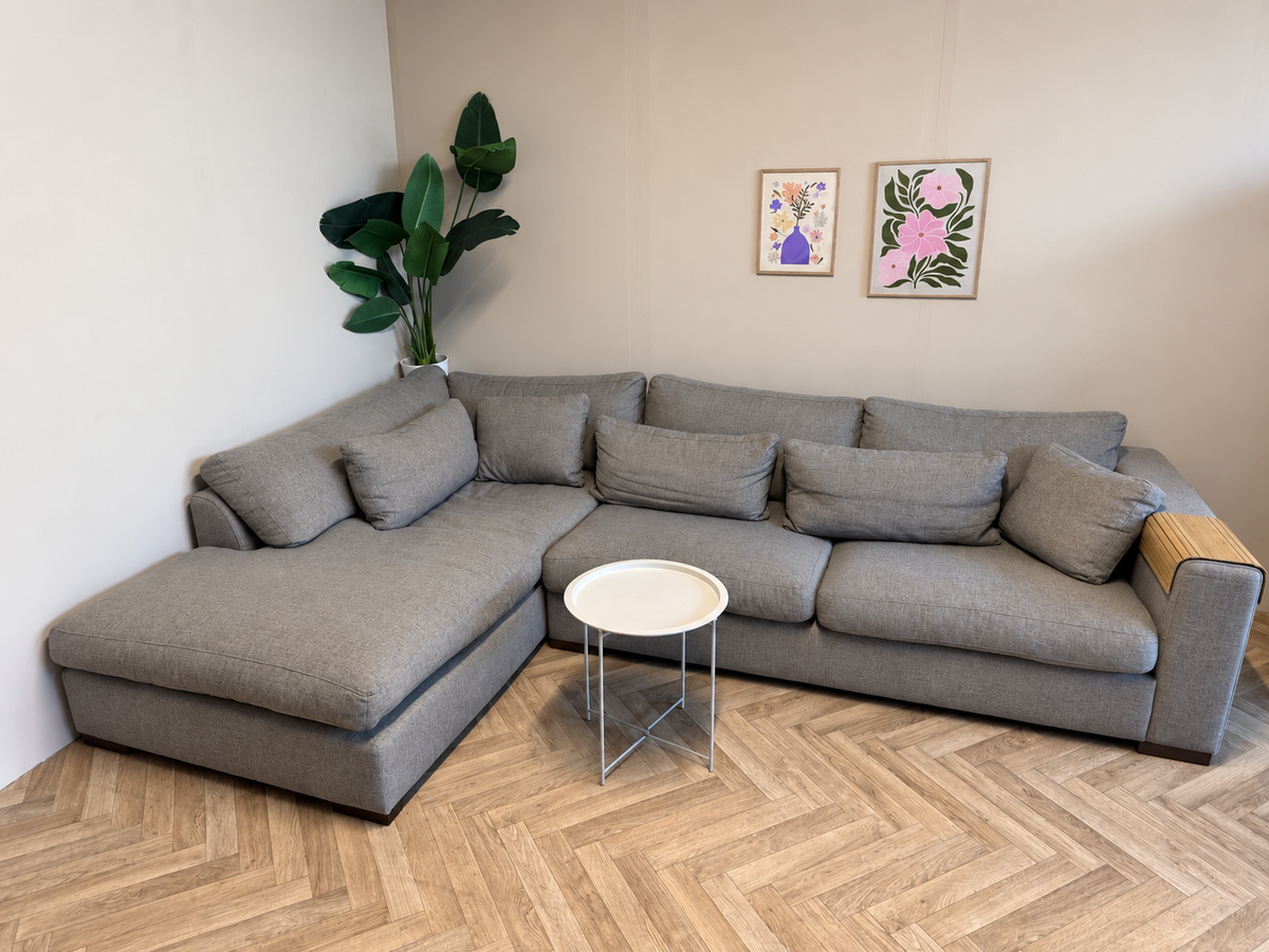 Grote Beige-Bruine Hoekbank – Extra Diep & Royaal Loungedeelte 🛋️