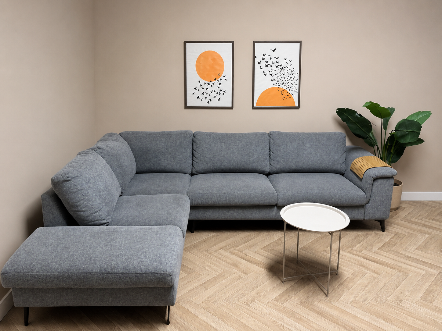 Stijlvolle Grijze Hoekbank met Loungedeelte antraciet 🛋️