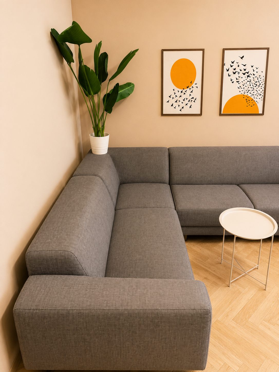 Moderne Grijze Hoekbank met Luxe Uitstraling 🛋️✨ Antraciet