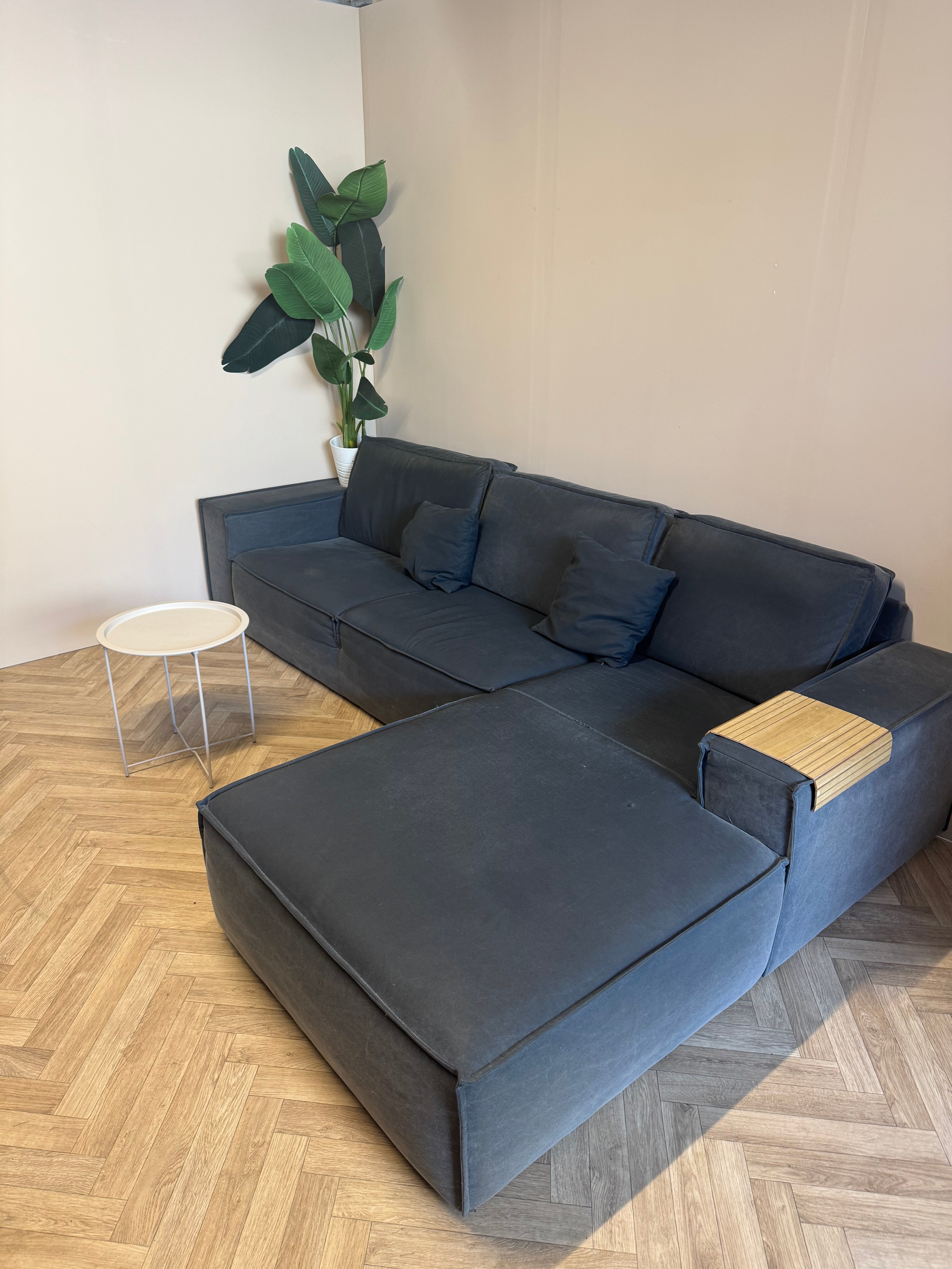 Luxe antraciet hoekbank met royale lounge 🛋️