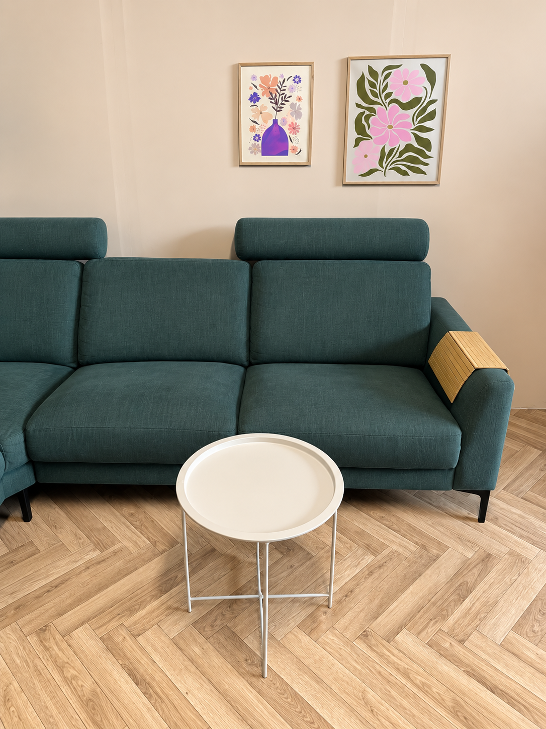 Groene Hoekbank met Verplaatsbare Hoofdsteunen – Modern & Luxe 🛋️
