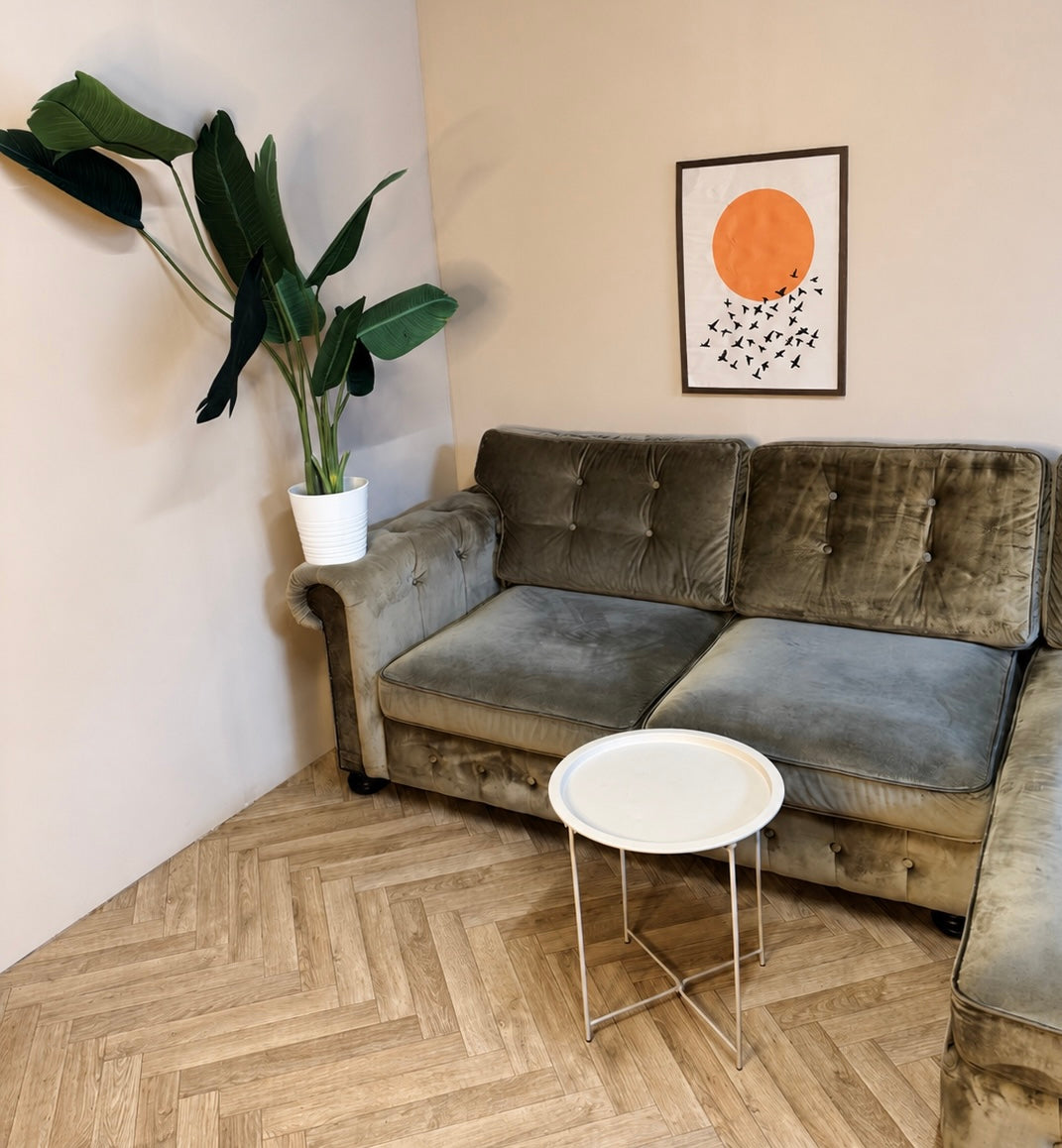 ✨ Luxe Goudkleurige Fluwelen Hoekbank ✨