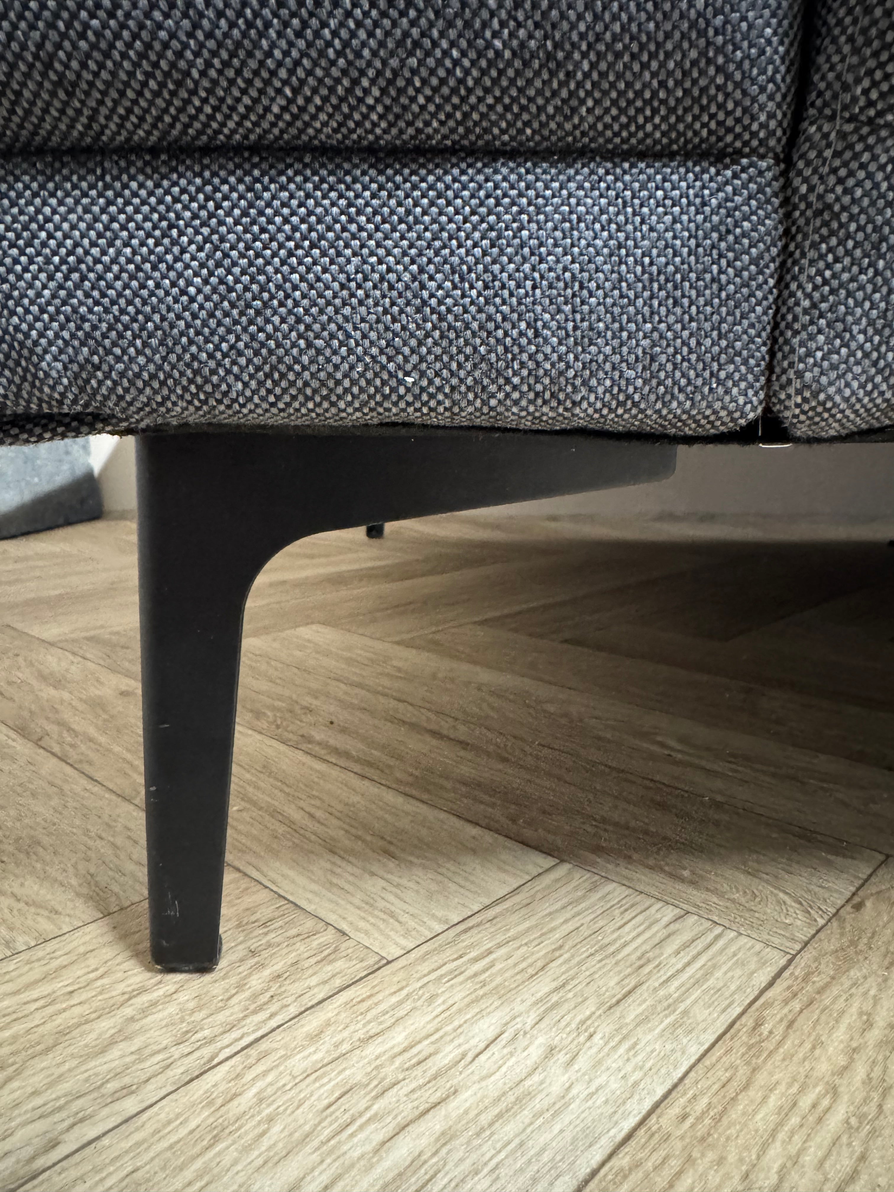 Moderne hoekbank – grijs/zwart | Lounge rechts antraciet
