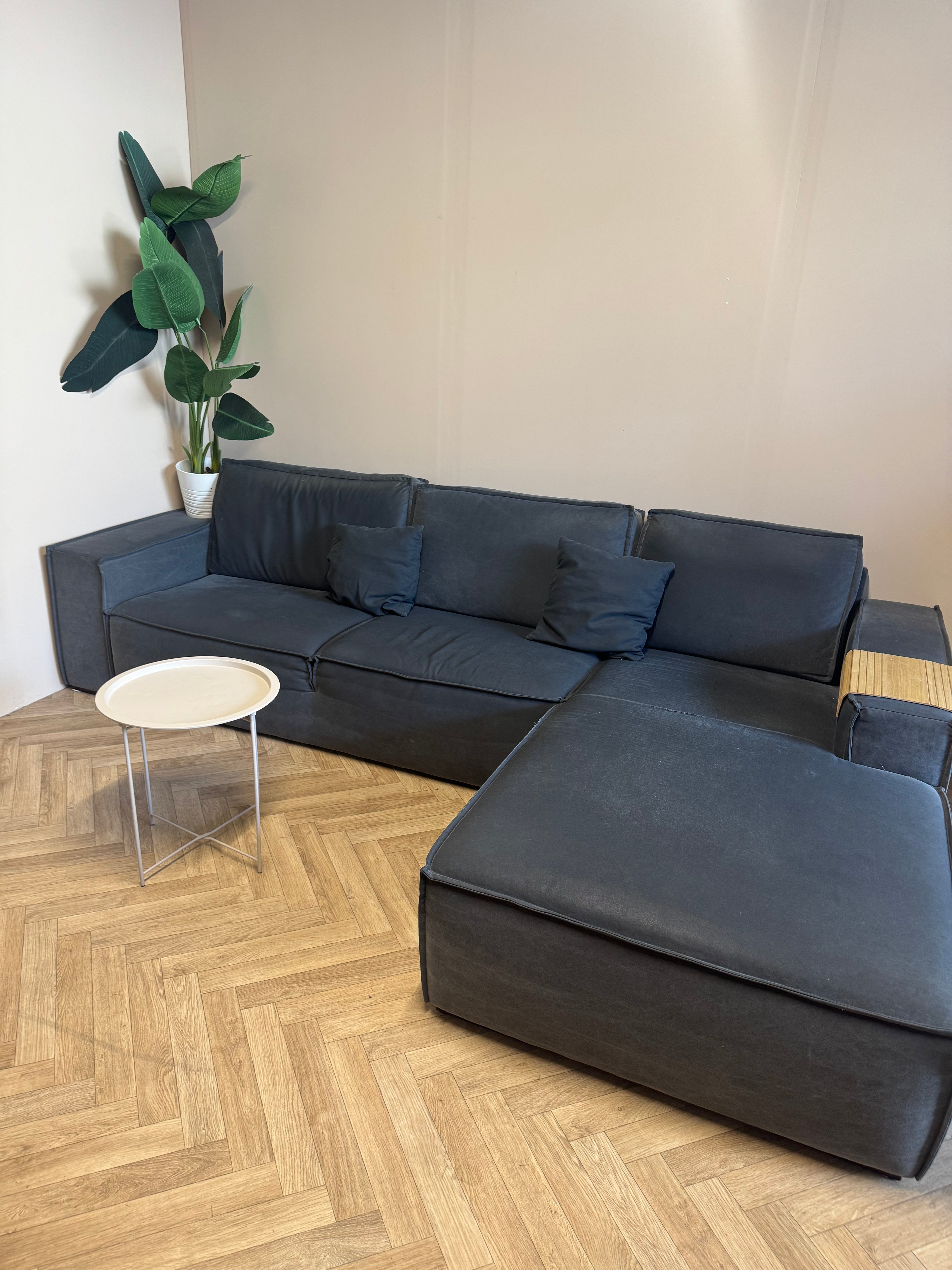 Luxe antraciet hoekbank met royale lounge 🛋️