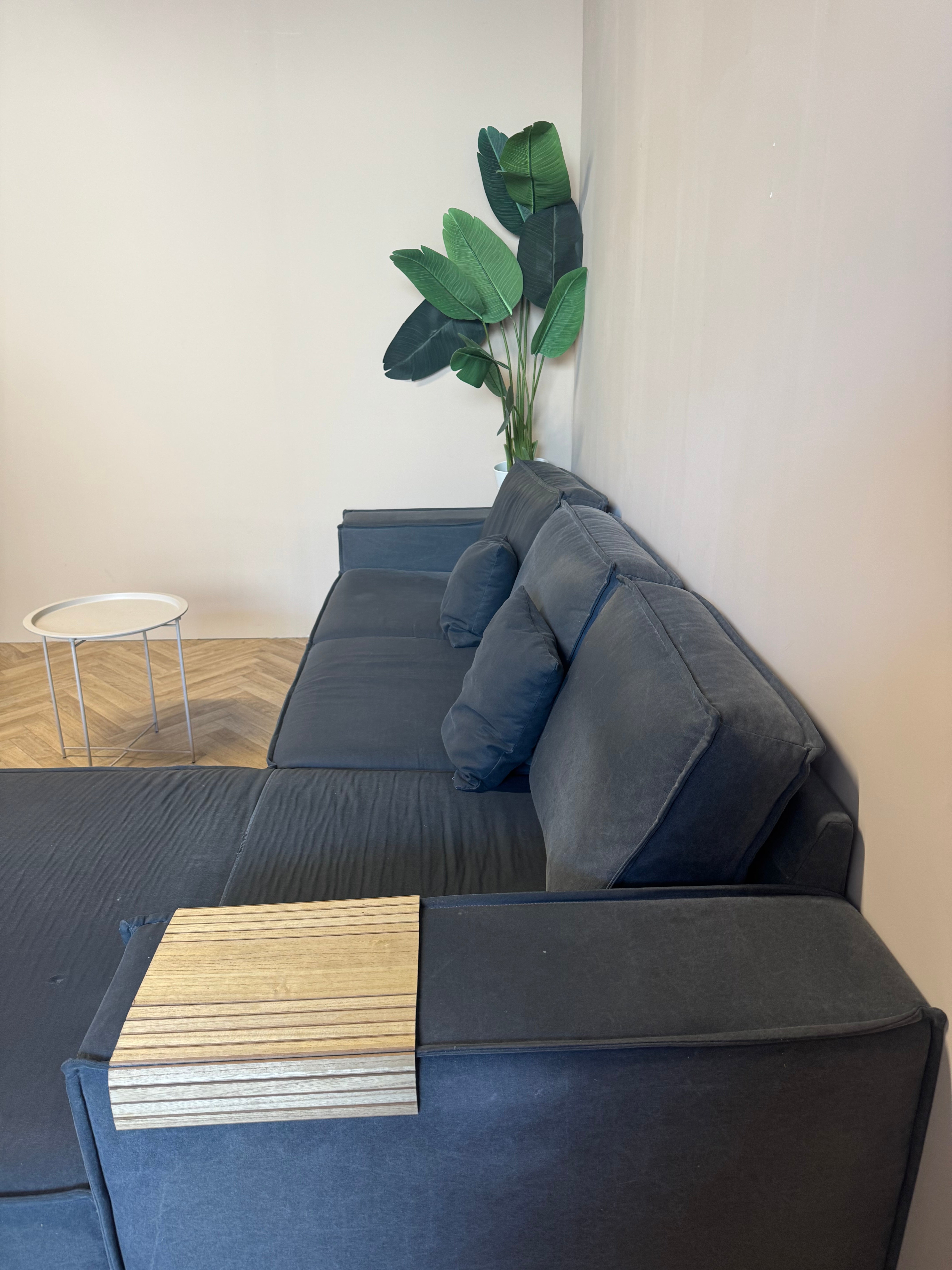 Luxe antraciet hoekbank met royale lounge 🛋️