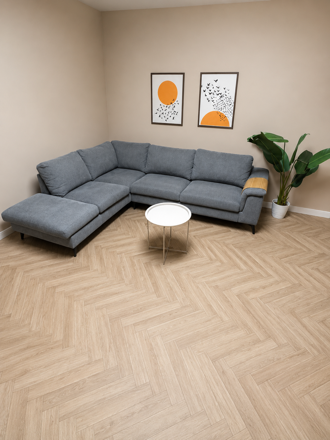 Stijlvolle Grijze Hoekbank met Loungedeelte antraciet 🛋️