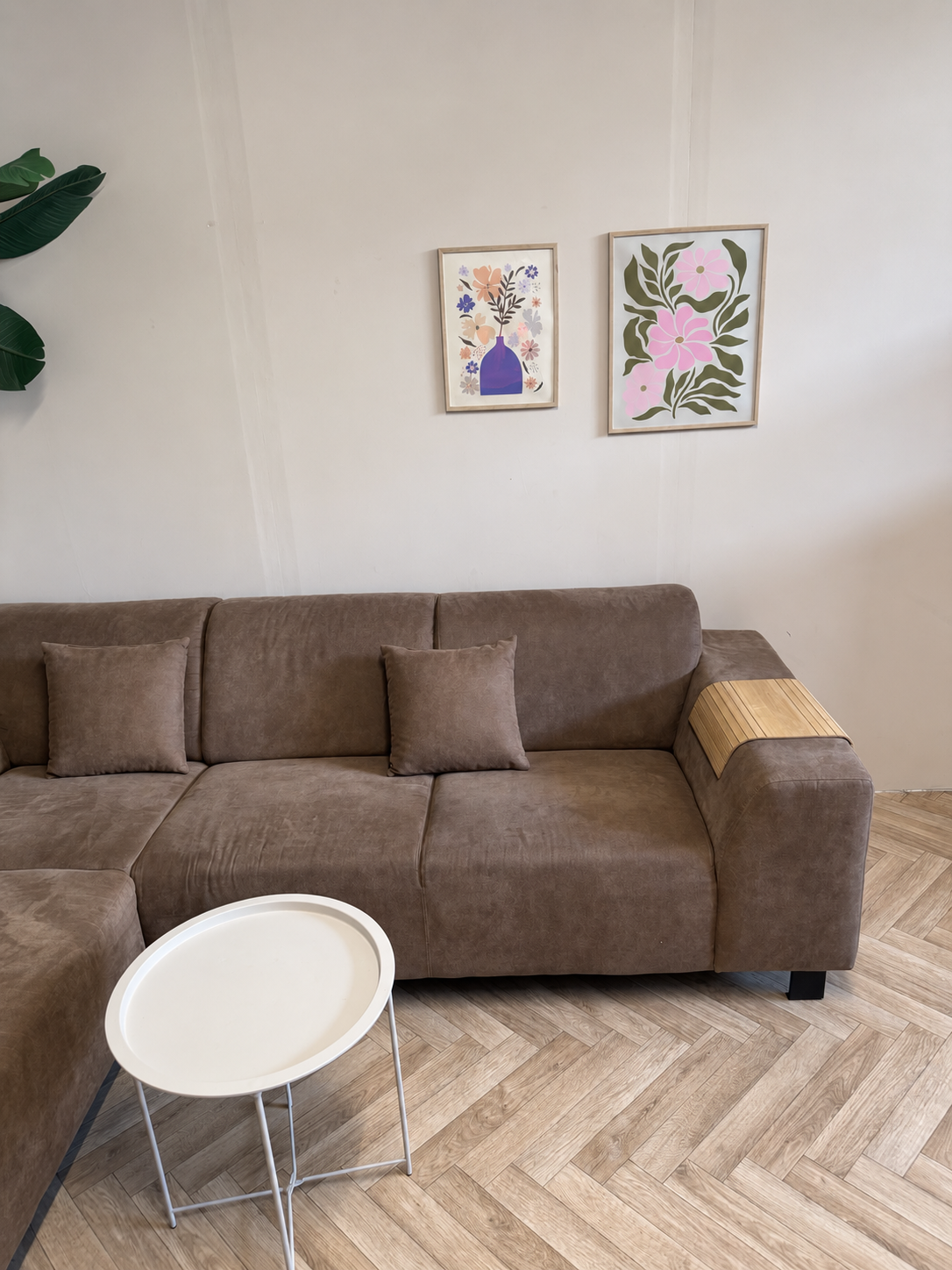 Donkerbruine Hoekbank met Loungedeelte – Modern & Comfortabel 🛋️