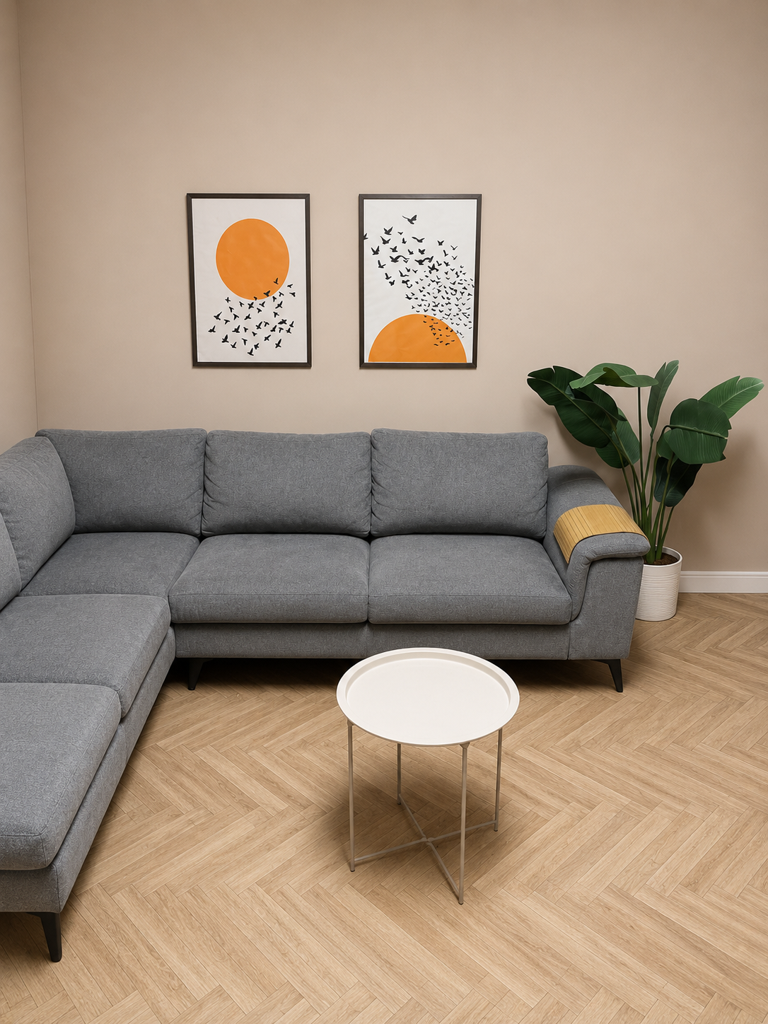 Stijlvolle Grijze Hoekbank met Loungedeelte antraciet 🛋️