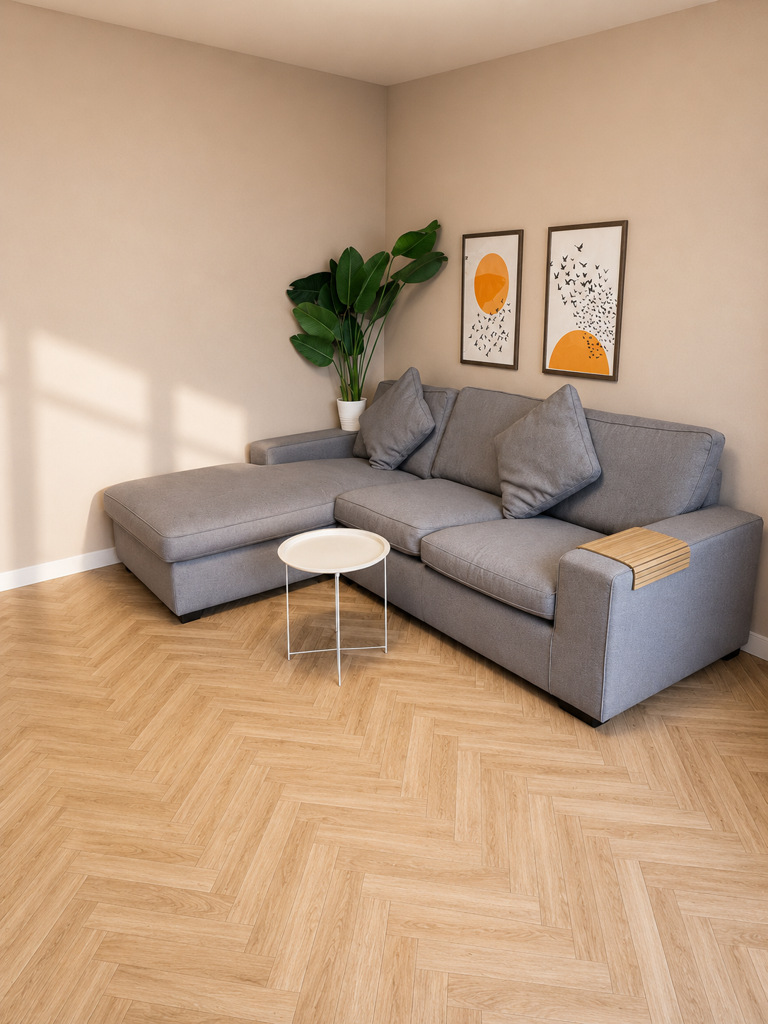 Grijze luxe hoekbank antraciet fluweel stof🛋️⭐️