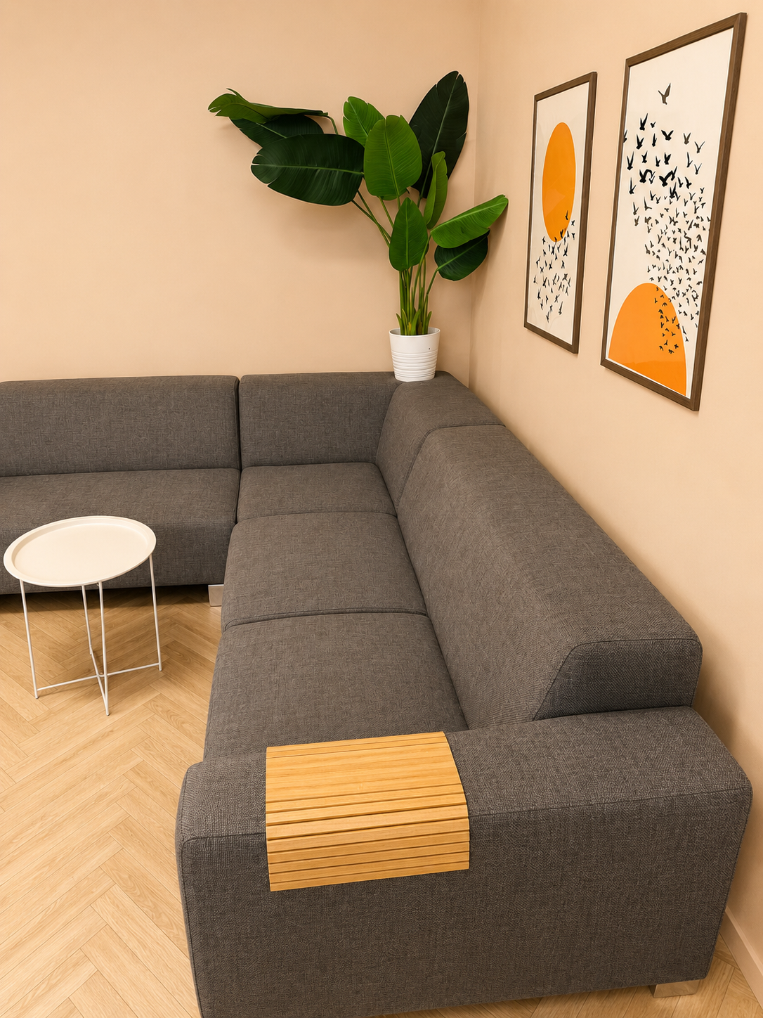 Moderne Grijze Hoekbank met Luxe Uitstraling 🛋️✨ Antraciet