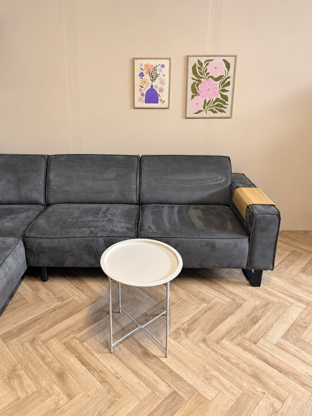 Antraciet Grijze Hoekbank – Modern & Ruim 🛋️
